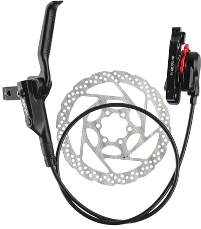 BOLANY Disc Brake Sets Oil Hydraulic MTB Bike Aluminum Alloy Front 800mm Rear 1400mm Brake Levers with is/PM Adapter Fit MTB Fat Bike E-Bike Road Bike