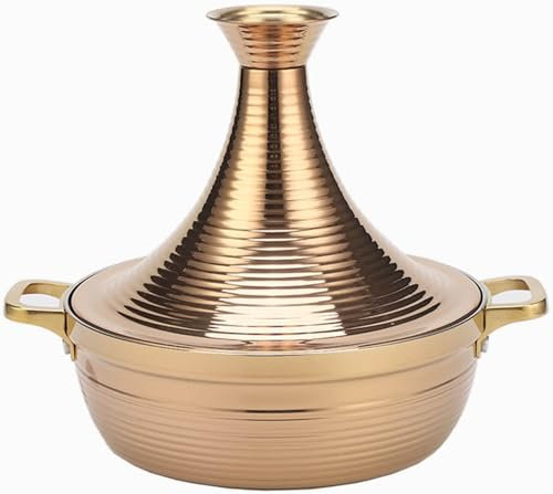 Moroccan Tagine Cooking Pot Tajine Cookware with Cone-Shaped Closed Lid Stew Casserole Slow Cooker for Induction Cooktop Gas Stove,28cm,A