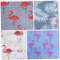PLAFOPE 6er Set Patchwork Baumwollstoff Mit Flamingo Muster 50cm x 40cm Vielseitiger Druckstoff Für Handarbeiten Nähen Und DIY Projekte Geeignet Für Quilten Und Basteln