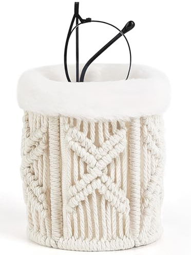 Mkono Support de lunettes pour table de chevet doublé en peluche pour plusieurs lunettes, décoration bohème, étui à lunettes pour bureau