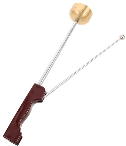 AKOOSY Hand Bell Kopparbönsklocka med Ergonomiskt Handtag för Tempel och Hemaltare Portabel Kinesisk Slaginstrument för Andliga Riter och Meditation