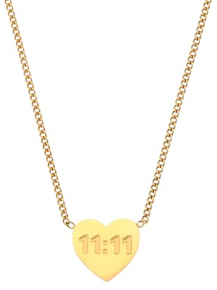 Collar Minimalista de Plata de Ley 925 con Forma de corazón para niñas, Gargantilla romántica con Dije de corazón Dulce, Collar clásico de Oro con Forma de corazón, Collar con medallón de Oro para