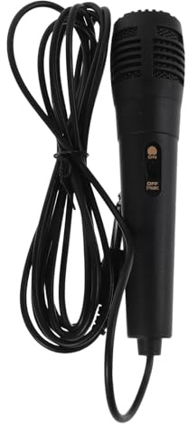 NUSITOU Microfono Dinamico Cablato per Canto con Jack 6,35mm, Design con Riduzione del Rumore, Struttura in Metallo e Plastica, per Uso Indoor e Performance Professionali