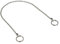 tecuro Chaîne à boules Ø 3,2 mm x 30 cm avec des deux côtés Splendida tringen – Chromé