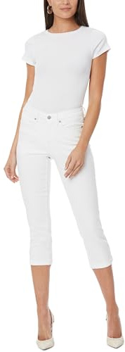 NYDJ Petite Chloe Capri Jeans, Blanc (Optic White), 42 Femme