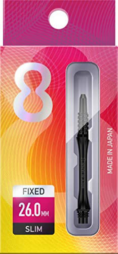 8 Flight Slim Schwarze fixierte Schäfte gegossenes Flight System Intermediär 26mm