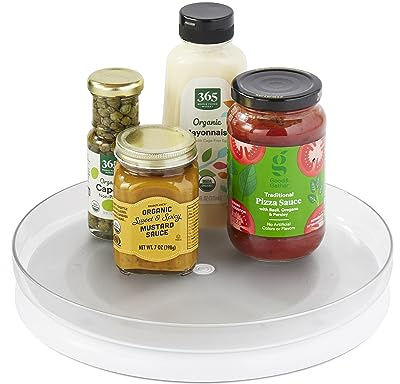 YouCopia FridgeView Fridge Turntable, Lazy Susan Organiser for Refrigerator Storage, 28cm, White