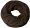Miobo Strick Loop Schal, Zopf Muster Winterschal, Wolle warmen, Hochwertiges, Unisex mit Einheitsgröße (Braun)