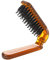 Cepillo de pelo plegable de viaje Cerdas Peine de pelo Plegable Bolsillo portátil Cerdas de jabalí Cepillo de pelo Cerdas Peine de pelo Cepillo de pelo de viaje Mini cepillo de pelo