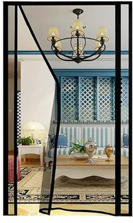 AOKODA Cortinas magnéticas de Verano, Malla de Pantalla en la Puerta, mosquitera, Malla para Puerta de Insectos antimoscas, Cierre automático