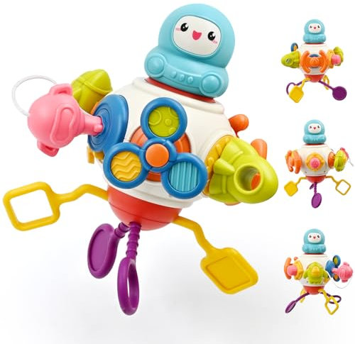 AiTuiTui Motorikwürfel Baby 6 12 18 Monate, Activity Würfel Reisespielzeug für Kinder, Montessori Spielzeug für die frühe Entwicklung und Aktivität ab 1 2 3 Jahr Jungen Mädchen Geburtstag Geschenke