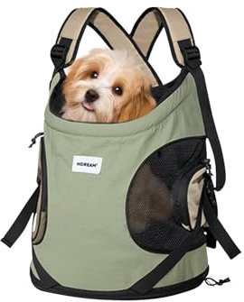 Galatée Haustier -Front -Rucksack, Verstellbarer Hunde -Rucksack Für Reisen, Wandern Und Gebrauch Im Freien, Tragbarer Hände Kostenloser Hunde -Rucksack, Haustier -Rucksack(Grün)