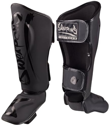 8 Weapons Unlimited 2.0 Shin Guards Black/Black
