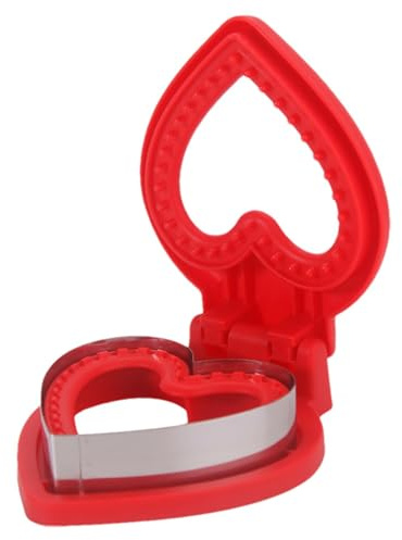 Lnhgh Stampo per taglio sandwich, taglierina per sandwich e sigillante, taglierina per colazione a forma di cuore in acciaio, tagliapasta e sigillante per la colazione