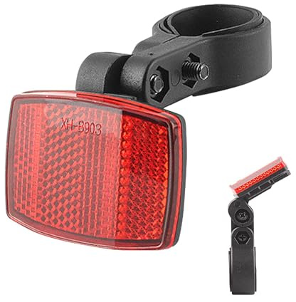 Cykelreflektor, vattentät reflektor för motorcykel, reflekterande tillbehör, cykeltillbehör för sadelstolpe 25,4–31,8 mm för cyklar, elcyklar, motorcyklar