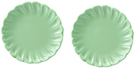 LIOOBO 2Pcs Plates for Dollhouse Accessories with Chic Design for Miniature Food Decoration and Playtime Fun