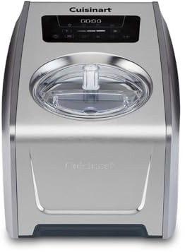 Cuisinart FreezeEase Pro - Self freezing ice cream maker | 4 presets | 14 functions | Ice Cream, Sorbet, Frozen Yoghurt, Gelato | No pre freezing needed | Ready in 40 mins | 90min Keep cool function |