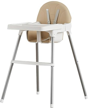 Seggiolone per bambini - Sgabello per pappa regolabile 86x63 cm, sedile in pelle PU, struttura in acciaio, cucina per la casa per ragazzi e ragazze, sala da pranzo, ristorante, pasto in famiglia | Se