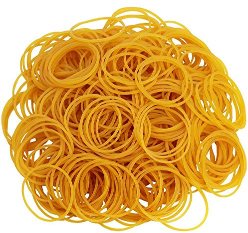 Korty 500pcs Sturdy Stretchable Elastic Bands - General Purpose Rubber Bands for Home, Bank, or Office