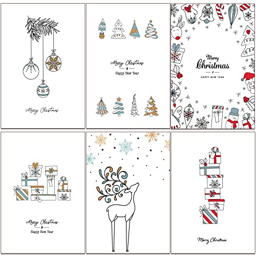 36 tarjetas de Navidad ecológicas hechas de cartón reciclado
