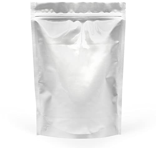 Evergreen Goods Aluminiumfolie matförvaringsförpackningspåsar | återanvändbara påsar, värmeförseglbara, stativbara, påsar med dragkedja med rivhack | te, kaffebönor, nötter (200, 180 x 260 mm)