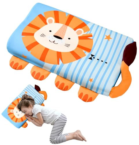YAOZUP Almohada para Niños, Almohada Bebe, Cojin Bebe con, Almohada Infantil con Funda, Diseño Ergonómico, Transpirable, Hipoalergénico, Ideal para Niños de 3 a 12 Años