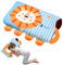 YAOZUP Oreiller Enfant, Coussin Enfant, Oreiller Bébé, Coussin pour Lit Enfant ou Bébé Respirant, Tout-Petit avec Taie d'oreiller Oreillers, Anti Acariens-Hypoallergénique