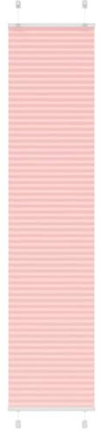 vidaXL Plissee Rosa 50x200 cm Stoffbreite 49,4 cm Polyester, Faltrollo, Klemmfix, Plisseerollo, Jalousie, Rollo, Plisseerollo für Fenster