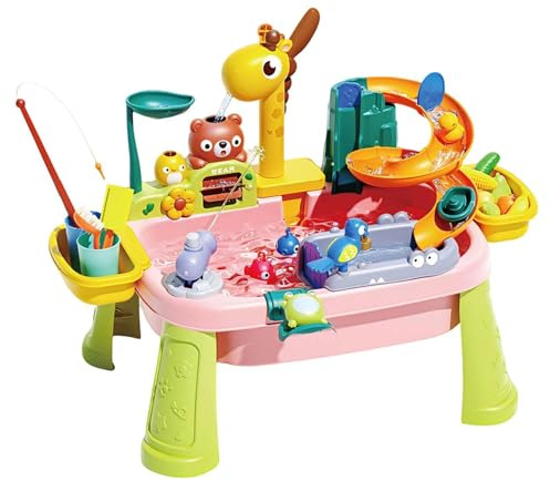 Tavolo Da Gioco Acquatico - Giocattolo Con Rubinetto Giraffa Per Tavolo Acquatico Per Bambini | Stazione Di Apprendimento Ẃater Ṕer Bambini All'aperto, Rubinetto Interattivo Con Giraffa Gioca Sv