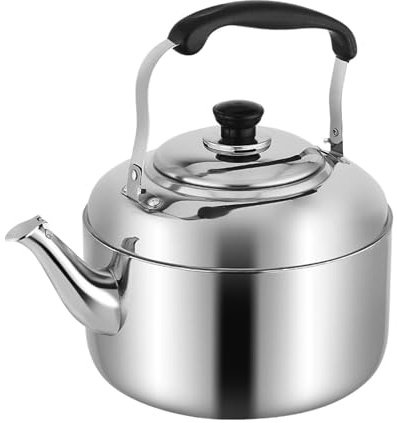 y Hervidor con Silbato Hervidor de Cocina de Acero Inoxidable