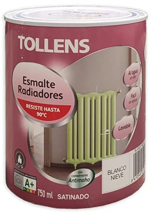 Tollens - ESMALTE RADIADORES SATINADO BLANCO 750 ML