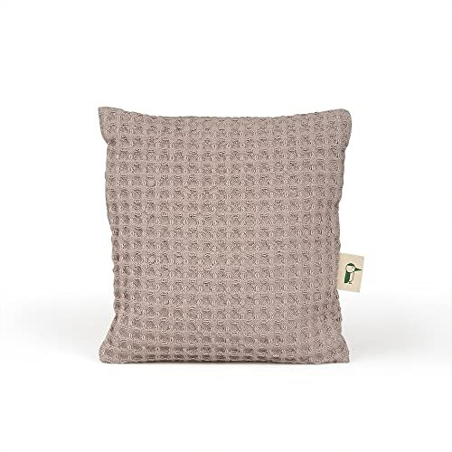 GRÜNSPECHT Rapssamen-Kissen mit waschbarem Bezug, Wärmekissen für Babys & Kleinkinder, bei Blähungen & Bauchschmerzen, Waffelpiqué, grau, GOTS (697-V3)