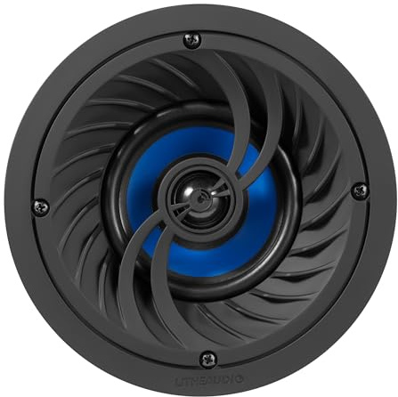 LITHEAUDIO 4 2-way Passive Ceiling Speaker (03255) (single Passive), 25W RMS, IP44, Works with Any Amplifier, Perfect for Bedrooms, Bathrooms & Kitchens