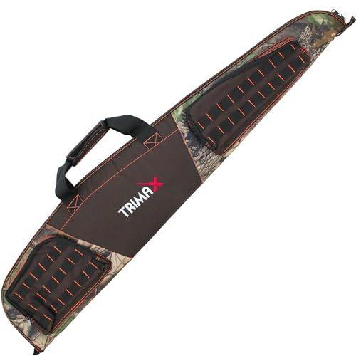 Trimax Funda JC108 Color marrón para carabinas, Rifles, escopetas y Armas largas en General con Hueco para el Visor. Acolchada. Longitud: 125 cm...