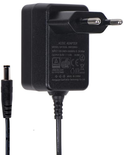 9V 1A Netzteil AC 100-240V auf DC 9V 1A 9W Adapter, 5,5x2,1mm Stecker, für Arduino, Router, CCTV Kamera, Digitale Waage, Lautsprecher