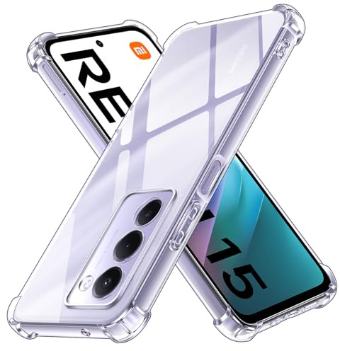 ivoler Funda HD Clara para Xiaomi Redmi 15 4G / 5G, Carcasa Protectora Antigolpes Antiarañazos Transparente con Cojín Esquina Parachoques, Suave TPU Silicona Caso Delgada Bumper Case