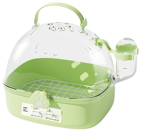 Moxeupon Transporteur pour Perroquet,Cage de Voyage pour Oiseaux - Caisse Transportable Ventilée avec Bouteille d'eau pour Petits Animaux