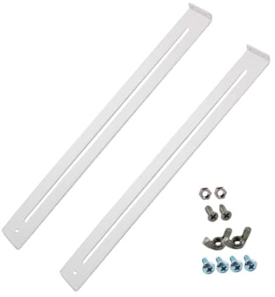 Folpus Kit de reparación de cajones, soporte de accesorios para reparación de muebles, resistente, bricolaje, fácil instalación, acero para reforzar y, 2 Soportes