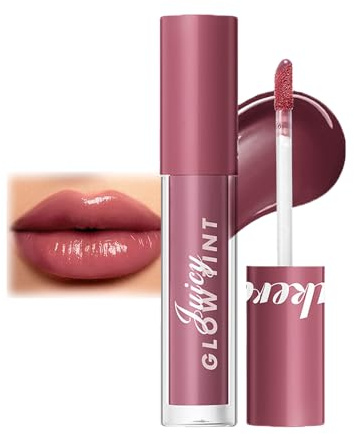 Glow Lip Tint Moisturizing & Nourishing Rose Pink Lip Gloss Non-Sticky Lightweight Liquid Lipsticks, Long-Lasting Waterproof Lip Stain Lip Glaze Makeup Gift for Women