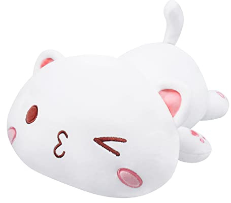 Large Cat Plush Pillow Stuffed Animal Cuddly Toys Cuddling Cute Plush Kawaii Simulation Cushion Doll Cuddle Pillow Cushion Toys Soft Cat for Friends, Stuffed Animal Pillows 19.6 in