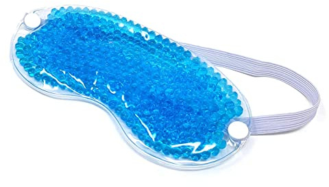 Gel Bead Heating Cooling Sleep Mask Reusable Hot Cold Ice Pack Puffy Dry Eyes