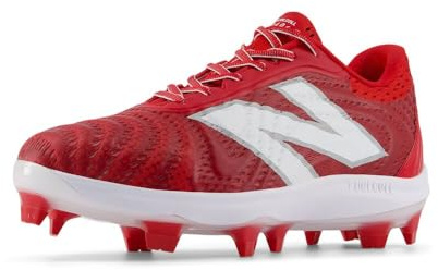 New Balance Men's FuelCell 4040 V7 Molded Baseball Shoe, Team Red/Optic White, 10.5 M
