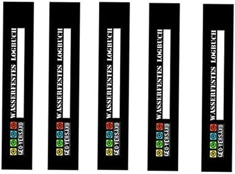 geo-versand 50 x WASSERFESTES Logbuch f. Petlinge aus Kunststoffpapier Geocaching Logbücher