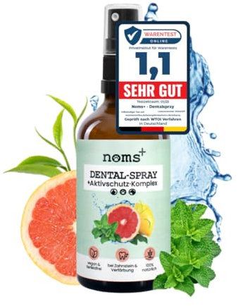 noms+ Dental-Spray für Hunde & Katzen [Jahresvorrat] Spray entfernt Zahnbelag 100% natürlich, gegen Zahnstein, Mundgeruch, Plaque zur Zahnreinigung & Zahnsteinentfernung - frischer Atem