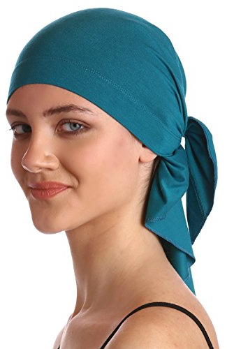 Deresina Bandana de Bambu Unisex para quimio, perdida de cabello, ropa de dormir (New Petrol)