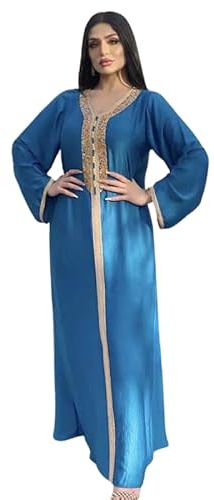 Greatfool Kaftan Mujer - Chilaba Mujer Que Puede llevarse como un caftán marroquí o un Kaftan Playa - Kaftan Mujer Playa Adaptada a Todas - M