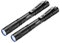 Lepro UV Taschenlampe, 365nm UV Lampe mit Clip, Batteriebetrieben Schwarzlicht Taschenlampe, Vielseitig & Tragbar Bernstein Lampe für Lecksuche, Haustierurin und Falschgeld-Erkennung (2 Stück)