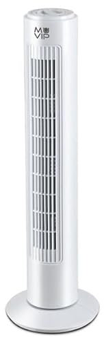 MUVIP Ventilador de Torre de 50W con 3 Velocidades y Oscilación – Silencioso, Compacto y Eficiente, Ideal para Hogar y Oficina – Potente y de Bajo Consumo Energético