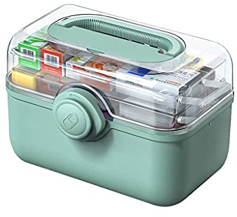 Caja de almacenamiento portátil para botiquín de primeros auxilios para medicina de emergencia doméstica de 11.2/13.3/15.3 pulgadas