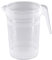 MAXI PRODUTS - 10 Unidades Jarra Plástico 1 Litro - Plástico (PP) Transparente - Reciclable y Reutilizable - Asa Irrompible - Gazpacho - Sangría - Cerveza - Limonada - ESPECIAL HOSTELERÍA